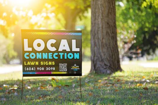 Lawn sign showing Skyline City Media's advertising solutions for real estate marketing, grassroots marketing, and other advertising solutions