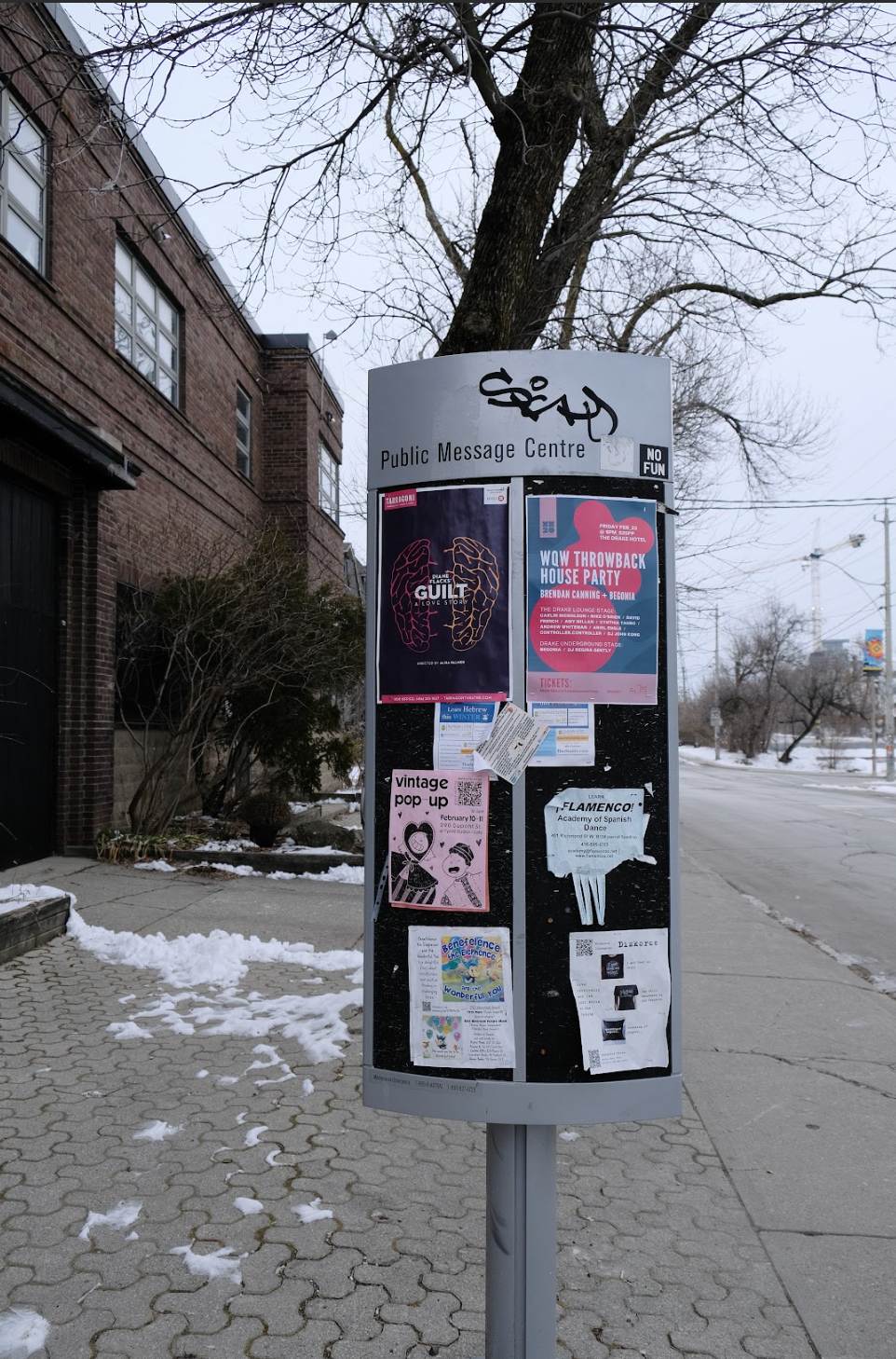 Skyline City Media's postering board in Toronto - postering campaigns and advertising solutions