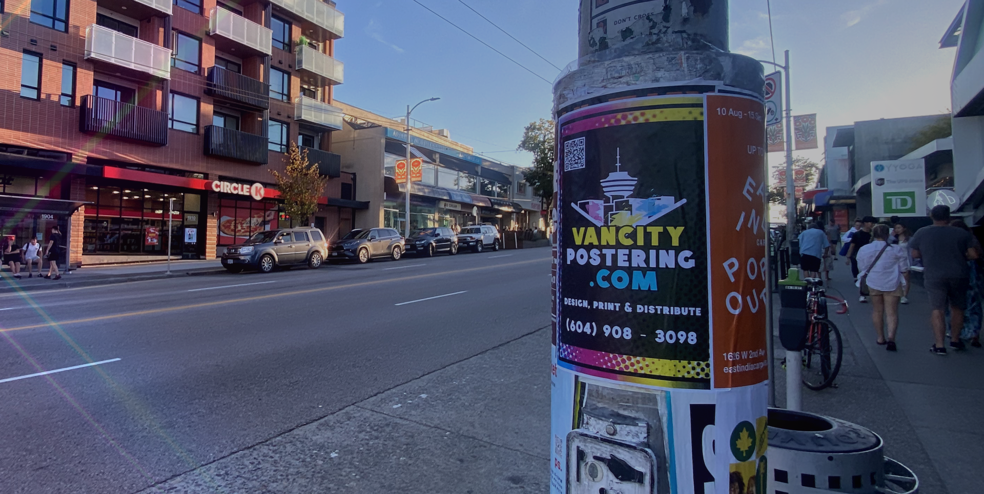 Vancity Postering poster distributed in Vancouver